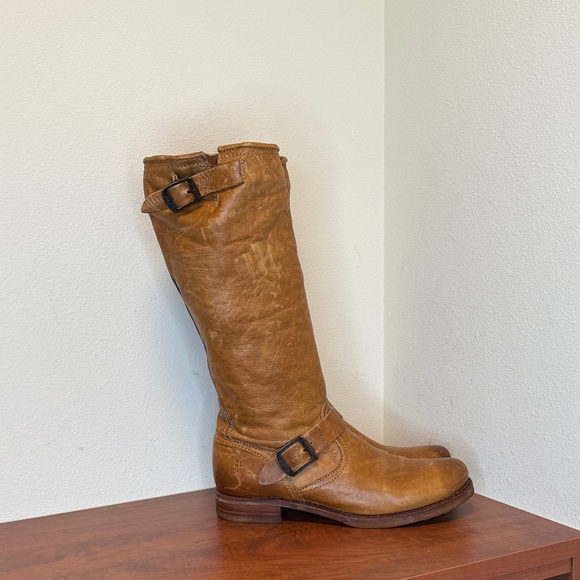 Frye Women's Tan Brown Tall Veronica Slouch Boots, Size 9.5 - Picture 3 of 14